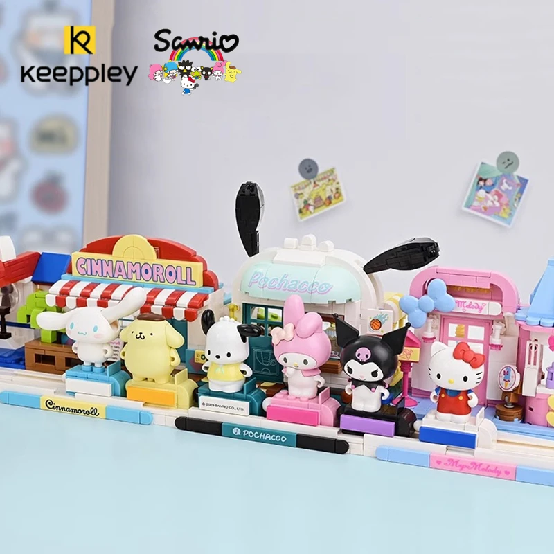 Genuine Keeppley Sanrio Building Blocks Street Scene Series Model