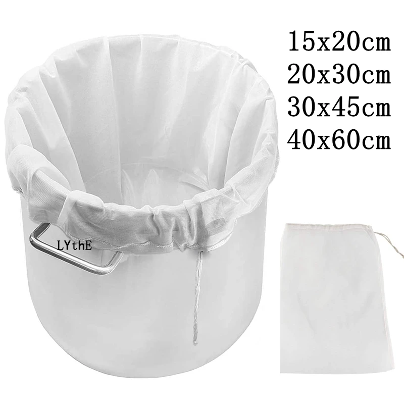 Beer Homebrew Filter Bag For Brewing Reusable Kitchen Food Filter Bags Strainer Fine Mesh Bag