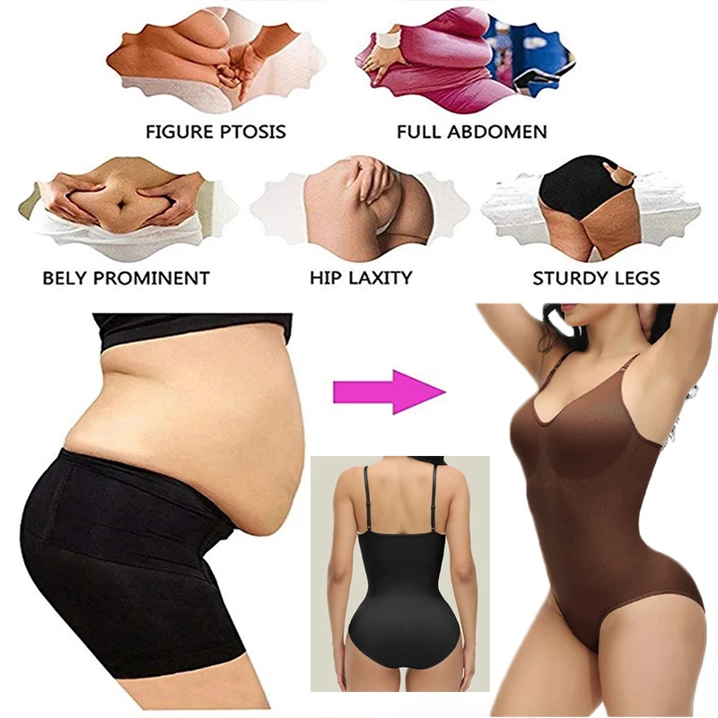 Bodysuit Shapewear Women Flat Belly Sheathing Slimming Body Sculpting Shapers Butt Lifter Woman Tummy Control Corset Waist Train waist trainer women body shaper