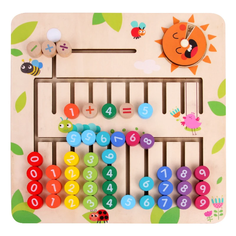 

Montessori Wooden Math Toys for Children Materials Learning To Count Numbers Early Mathematics Education for kids