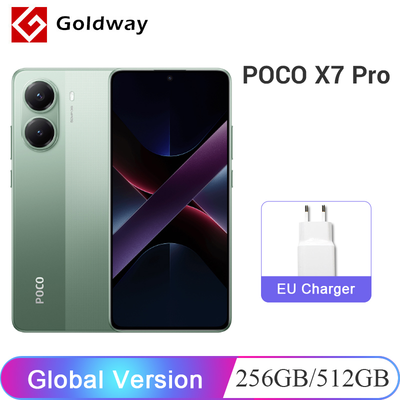 【World Premiere】POCO X7 Pro Global Version Smartphone Dimensity 8400-Ultra 6000mAh 90W Charge 50MP camera with OIS 120Hz NFC 5G
