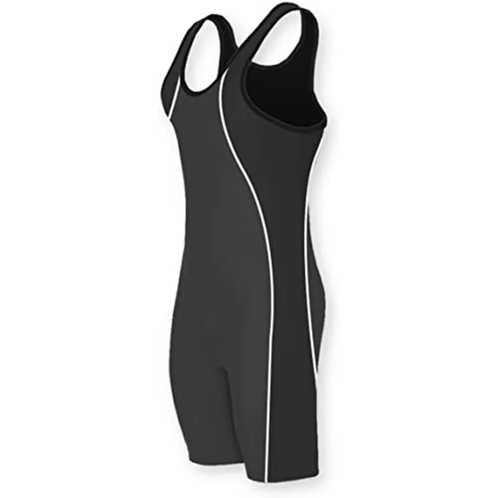 Plain Color Wrestling Singlets Triathlon Cycling Bodysuit Iron Swimwear Gym Sport Fitness