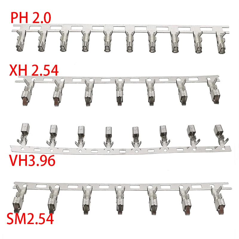 50Pcs XH 2.54 PH 2.0 SM VH 3.96 Terminal Wire Cables Connector For Housing 2.0mm 2.54mm 3.96mm Male Female Plug Connectors |