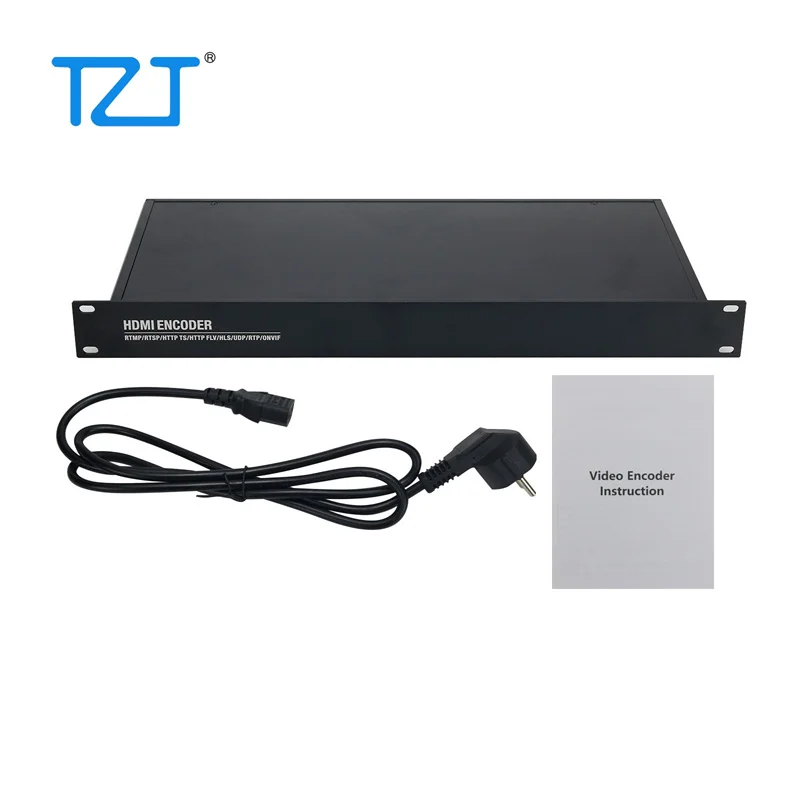 

TZT 4-Channel HDMI-Compatible Encoder H.265 H.264 Encoder 1U Rack Audio and Video Network HD IP TV Encoder