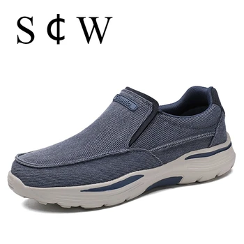Men's Lightweight Canvas Loafers for Outdoor Hiking Camping Casual Sports Running Jogging Shoes Size 39-48 1