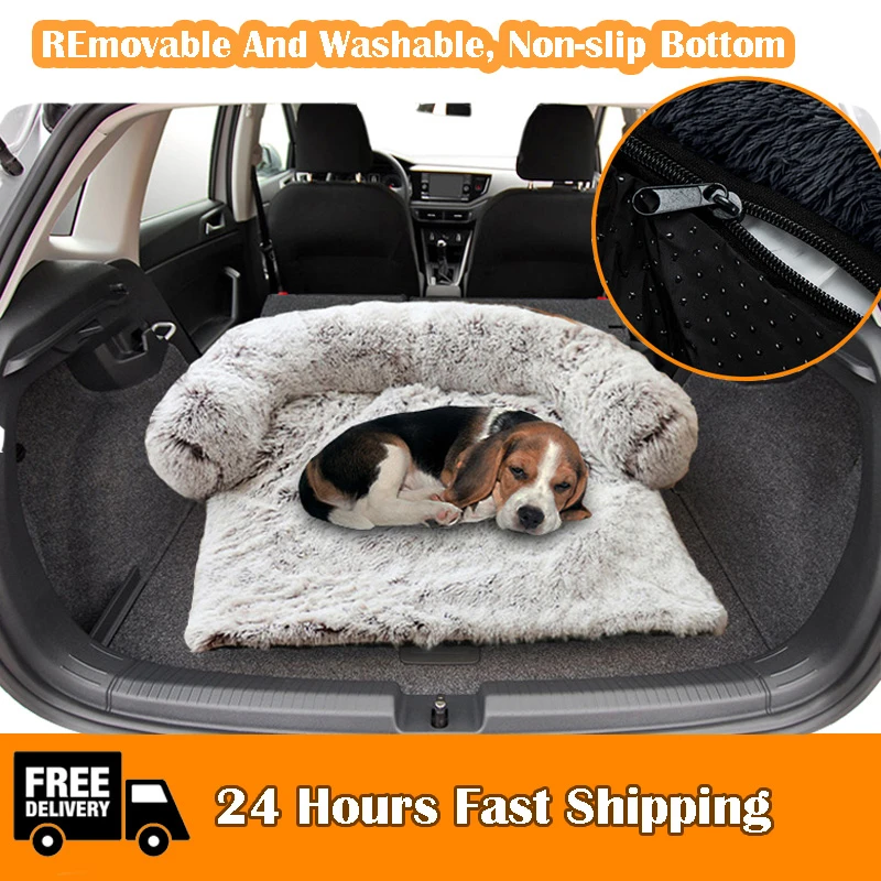 Washable Pet Sofa Dog Bed Calming Bed For Large Dogs Sofa Blanket