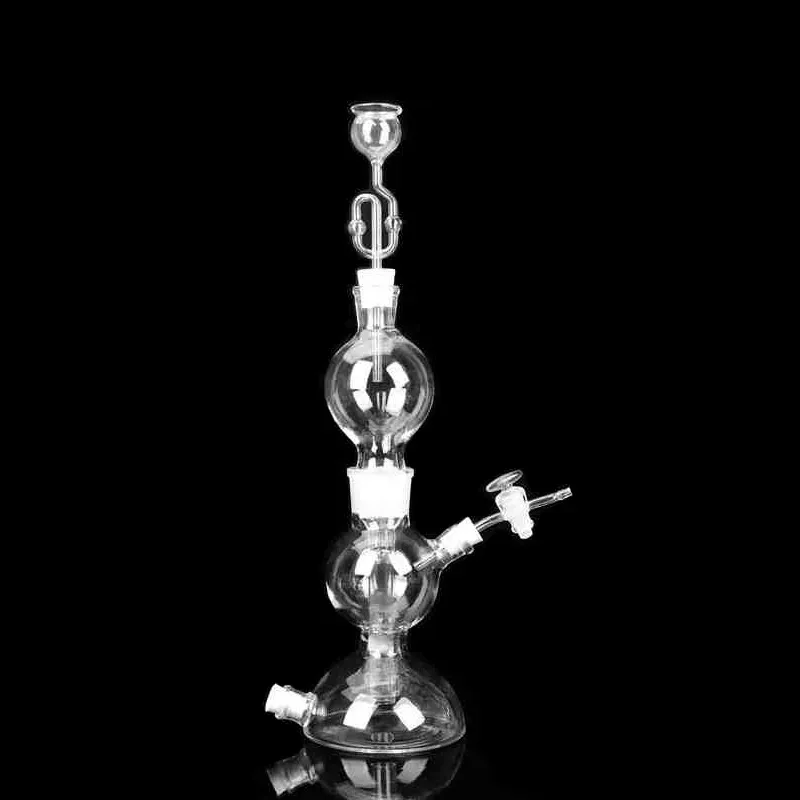 125/250ml Kipp's Apparatus ;Hydrogen Generating Glass Device;Gas Generating Device Lab Supplies,Carbon Dioxide Production