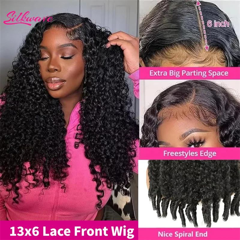 Silkwave 30 40 Inch Burmese Curly Human Hair Wig Hd Lace 13x6 Deep Wave Frontal Wigs For Black Women 13x4 Water Wave Front Wigs 2