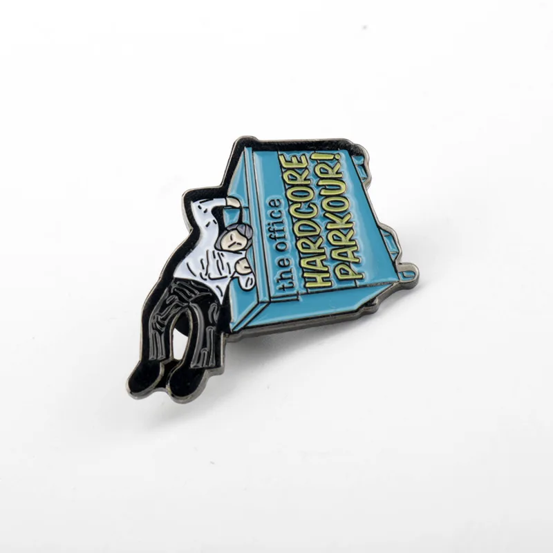 Chic Office TV Show-Inspired Enamel Pin Brooch for Women - Stylish Lapel Pin Badge for Backpacks & Clothing, Perfect Fashion Jewelry Gift for Fans