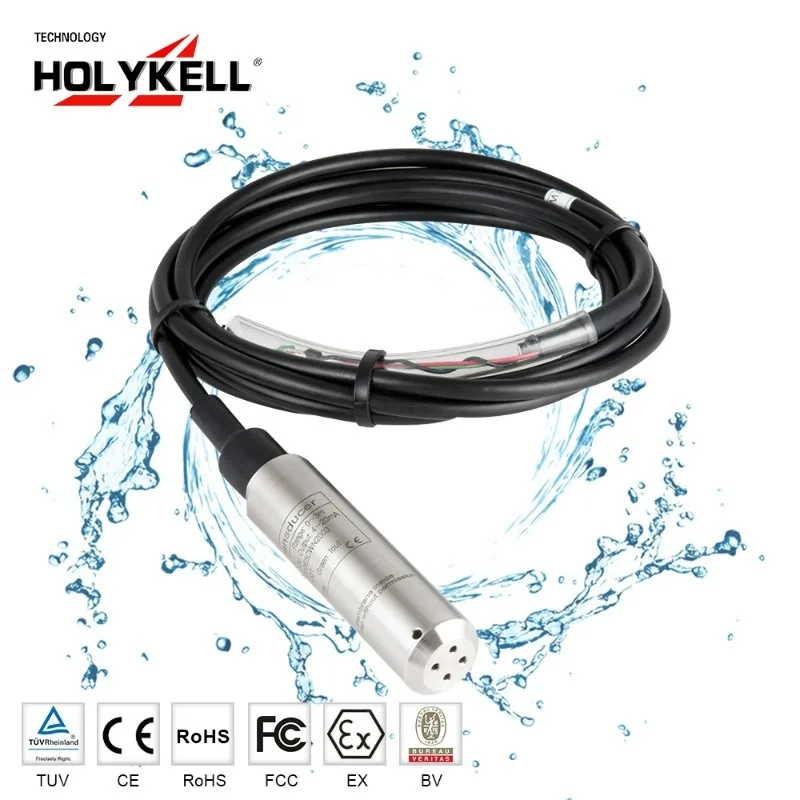 

Holykell Factory Ground Water Monitoring Submersible Level Pressure Sensor/transducer/transmitter