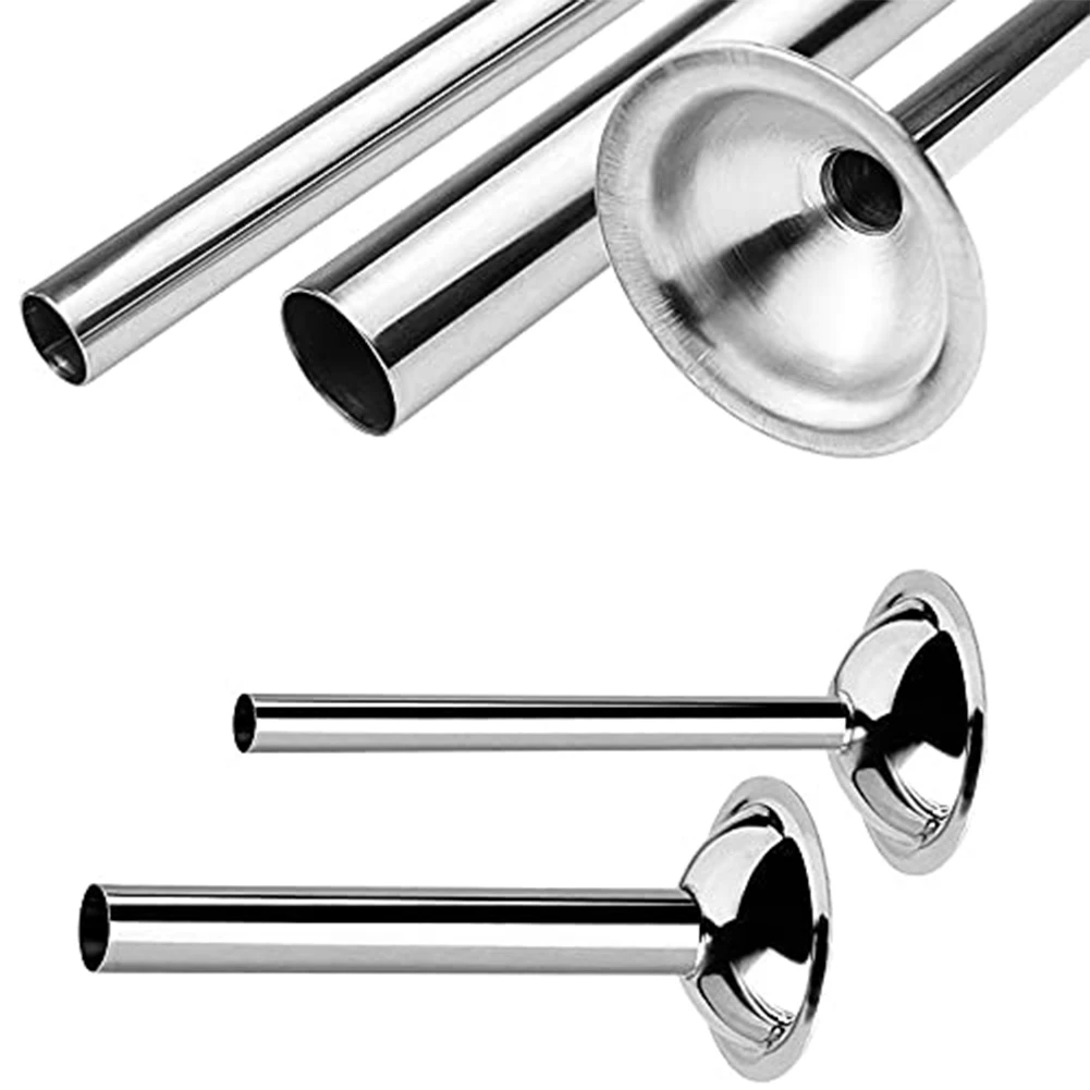 Stainless Steel Tube Kit Includes Two For Sizes for Creating Varieties of Homemade Sausages Easily and Quickly
