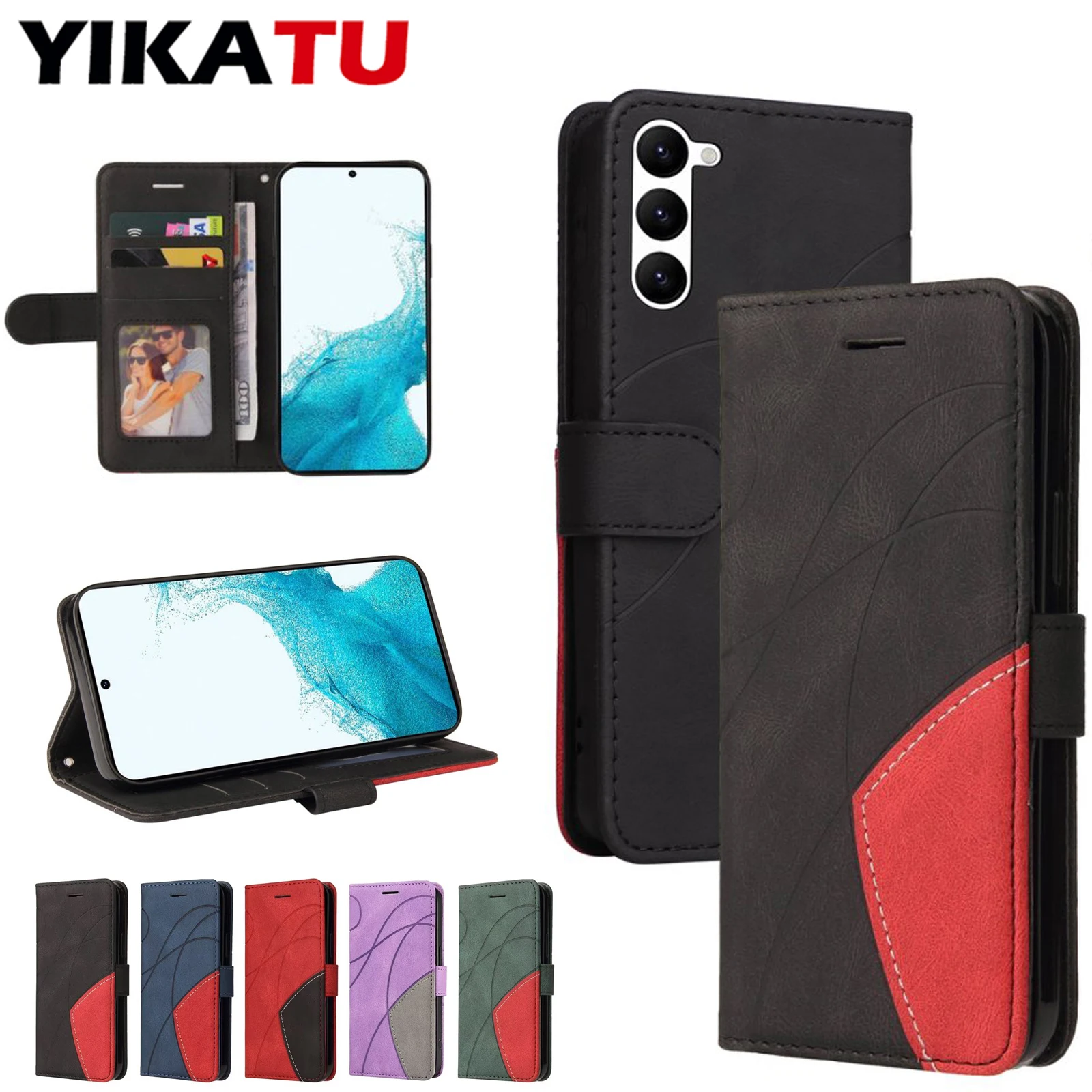 Elegant Wallet Case for Samsung Galaxy - Leather Flip Cover with Card Slots