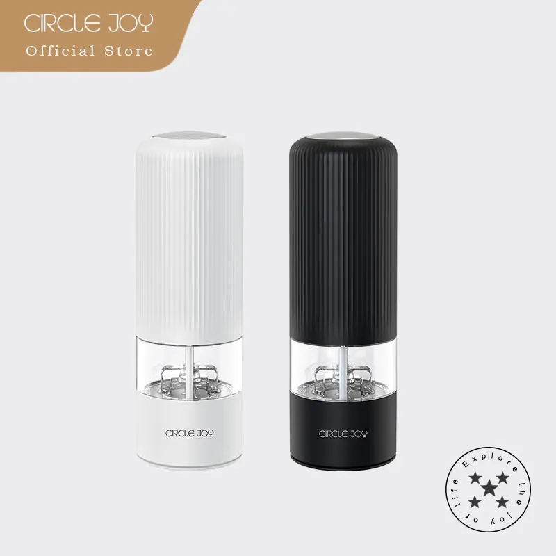 

Circle Joy Electric Automatic Mill Pepper And Salt Grinder With LED Light Adjustable Coarseness Partner Manufacturers
