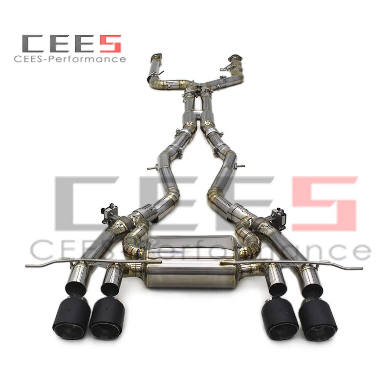 

CEES For BMW M3/M4 G80/G82 3.0T 2019-2023 Titanium Newest Style Performance valvetronic Exhaust Pipe Muffler With black Tips