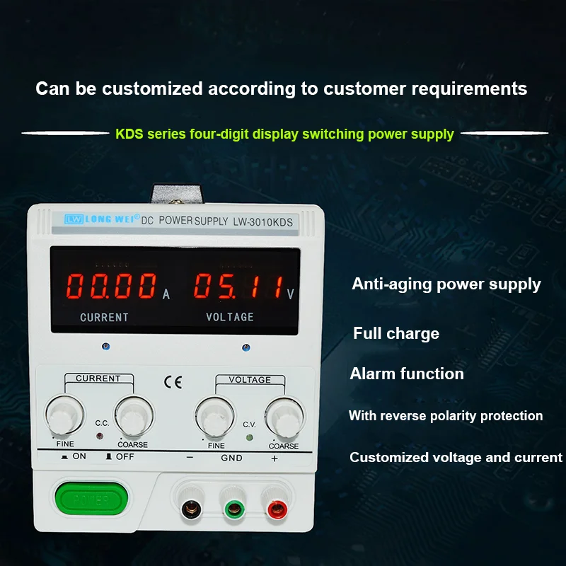 LW-303KDS Longwei 30V 3A Adjustable 90W DC Power Supply LED Display Laboratory P