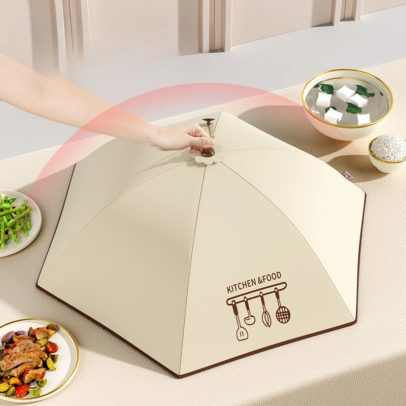 Suction Cup Heat-insulating Vegetable Cover Vegetable Cover Leftover Food Foldable Household Dining Table