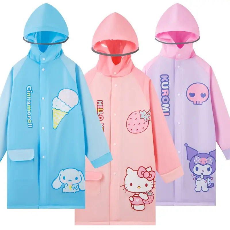 

Водонепроницаемый дождевик с рисунком Hello Kitty Sanrio в стиле аниме