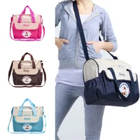 Portable Storage Baby Diaper Bag Multifunctional Crossbody Mommy Maternity Packs Handbag Canvas Baby Stuff Nappy Bags Baby Care