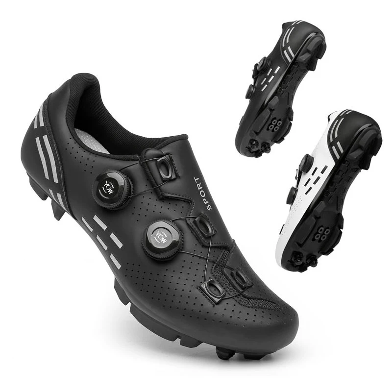 MTB Cycling Shoes Carbon Fiber Men Cleats Road Bike Boots Speed Flat Sneakers Racing Women Trail Mountain Bicycle Shoes SPD cycling shoes
