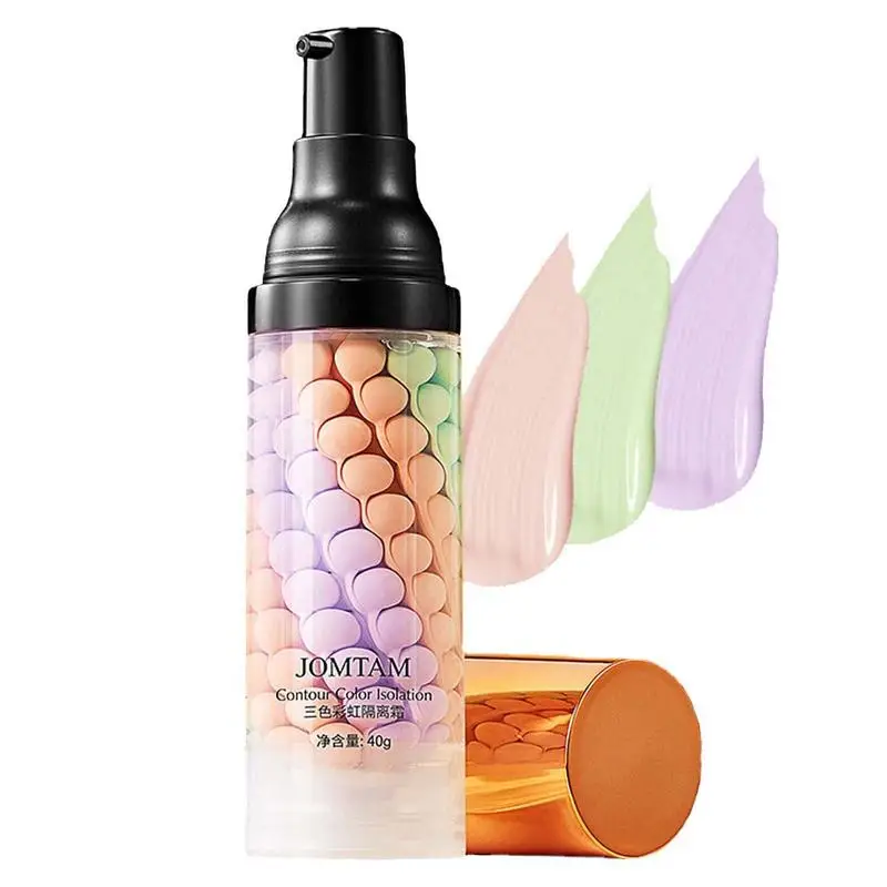 3-color Repairing Isolation Cream 1-step Tricolor Correcting Facial Serums Face Makeup Primer Base Isolation Cream Makeup Primer facial primer makeup primer