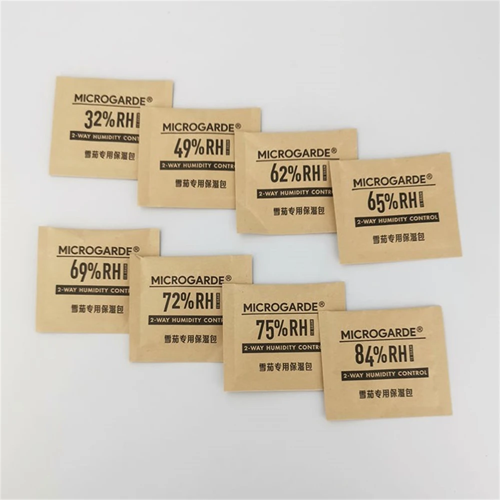 10pcs 10g RH 49 62 69 84 2-way cuban puro cigar humidity control pack cigar storage humidor box humidifier packet 2