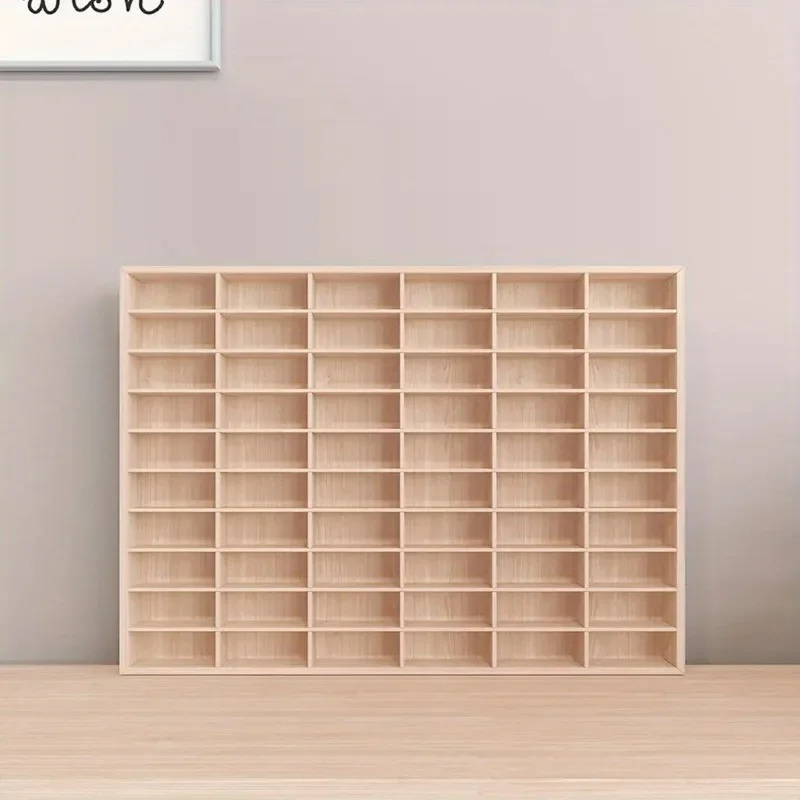 Solid Wood Storage Box Storage Box Organizer Box Storage Solid Wood Domeka Car Storage Cabinet Wall Shelf Wooden Toy Multi-Grid - 3