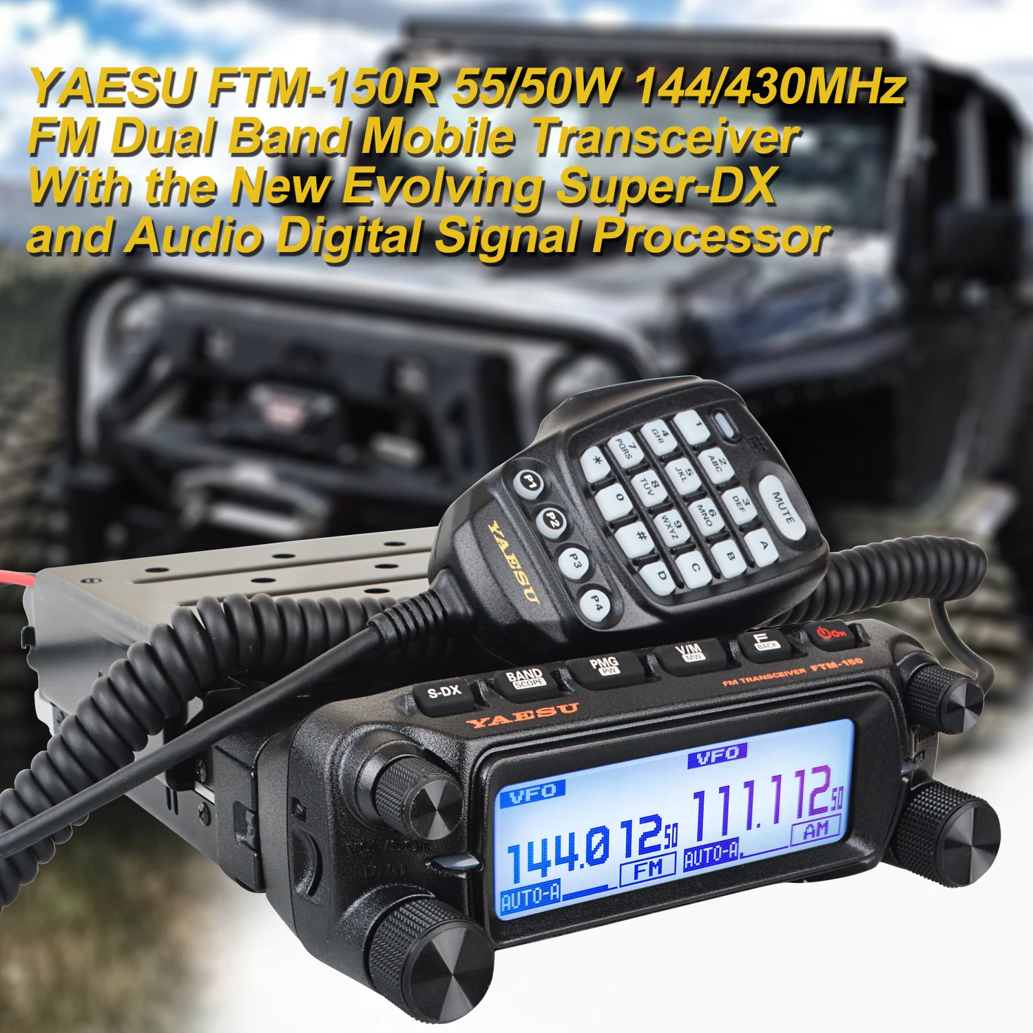 FTM-150S ASP】144/430MHz2バンド同時受信モービル/50W出力