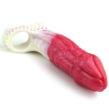 NNSX Dragon Dildo Extender Sleeve Multicolor Penis Sheath Growth Sexuality Toys Reusable Fantasy Sex Tools Sexy Toy for Men 5