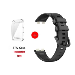 Soft Silicone Strap Case with Screen Protector - Replacement Bracelet (Black Set)