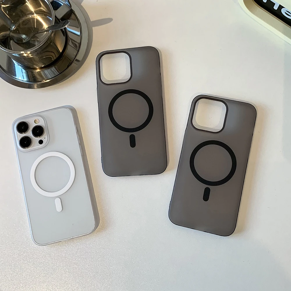 Matte Ultra-Thin Magnetic Wireless Charging Cover