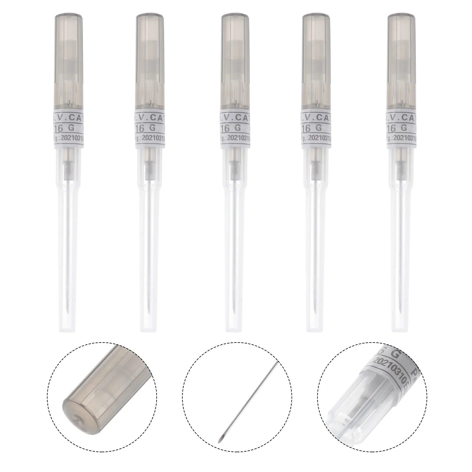 5pcs Piercing Needles Body Mouth Piercing Needles for Piercing Supplies Piercing Tool Size-16G