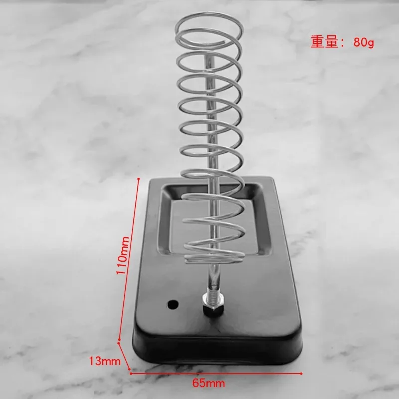 Portable Soldering Iron Stand with Cleaning Sponge - Universal Holder for Electric Soldering Tools, Compact &Heat-Resistant Base