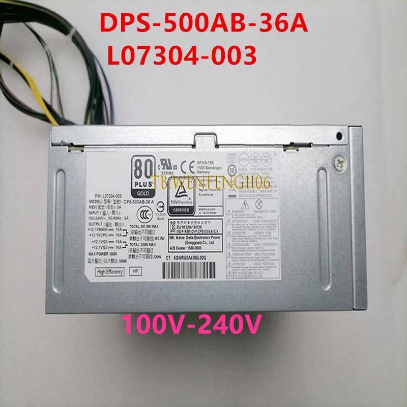 Nuovo Alimentatore Originale Per Hp Z2 G4 800 880 G3 G4 Mt 500W Alimentatore Dps-500Ab-36A Dps-500Ab-36 A L07304-003