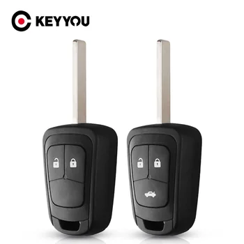 KEYYOU Remote Car Key Case Shell For Opel Vauxhall ASTRA J INSIGNIA ZAFIRA C MOKKA  For Chevrolet AVEO Cruze Camaro Sonic Malibu 1