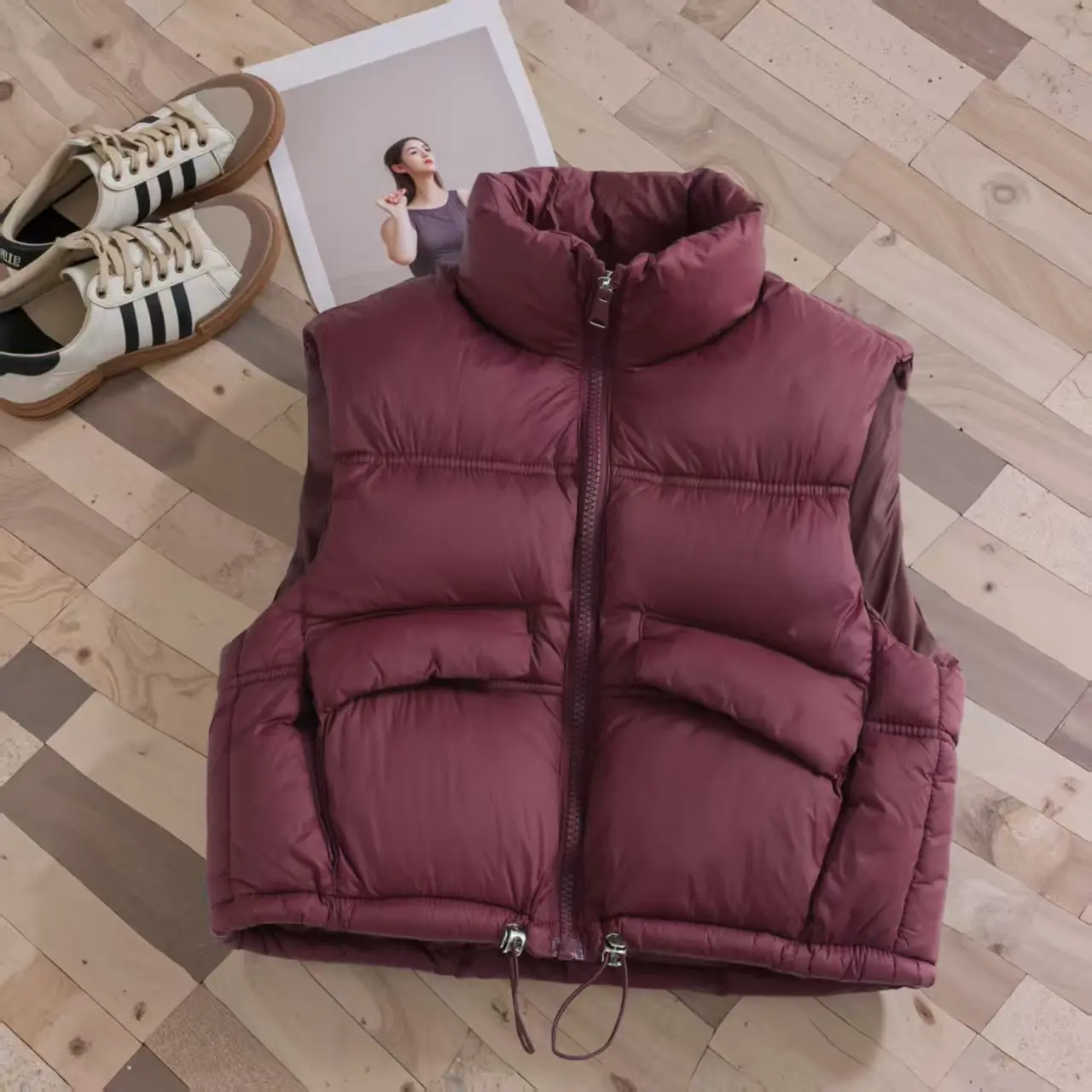 3-9Y Verdickte Baumwolle Gepolsterte Stehkragen Puffer 2025, Kind Jungen Mädchen Weste Koreanische kinder Kleidung Warme Winter herbst Oberbekleidung – Detail 5