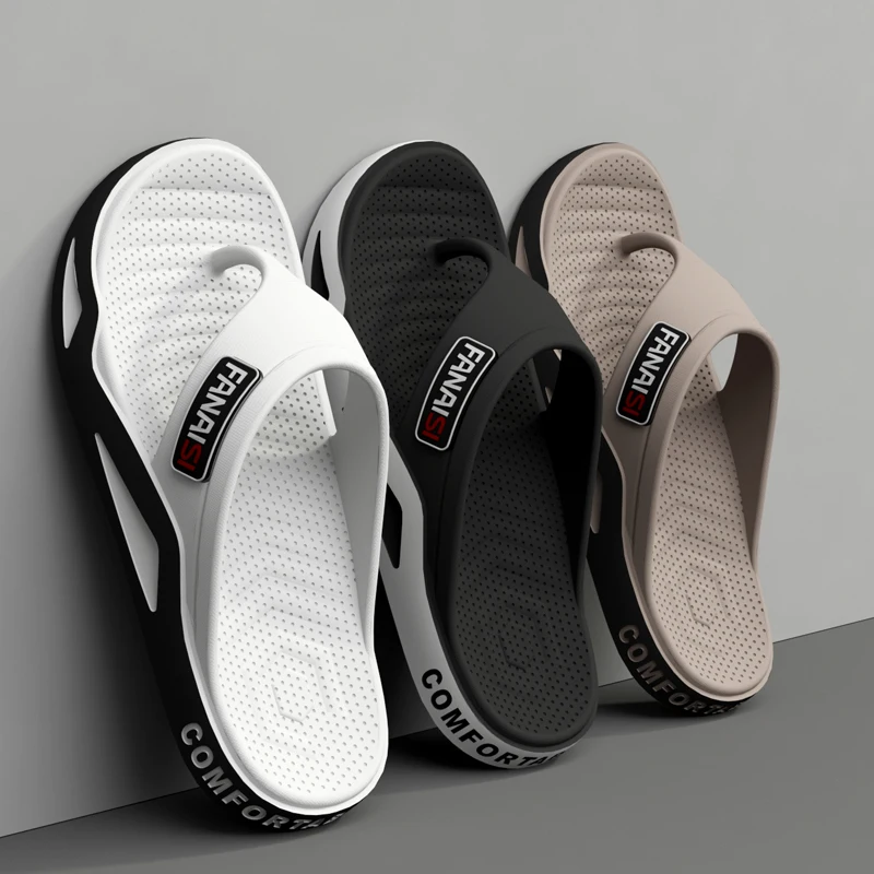 Men’s Summer Flip-Flops – Comfortable Casual Shoes for Beach, Sports, and Outdoor Activities, Stylish and Trendy Home Sandals Beach Footwear Flip-flops