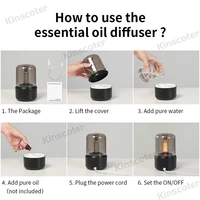 KINSCOTER Home Portable Aroma Diffuser USB Air Humidifier Essential Oil Night Light Cold Mist Maker Sprayer for Gift Bedroom 6
