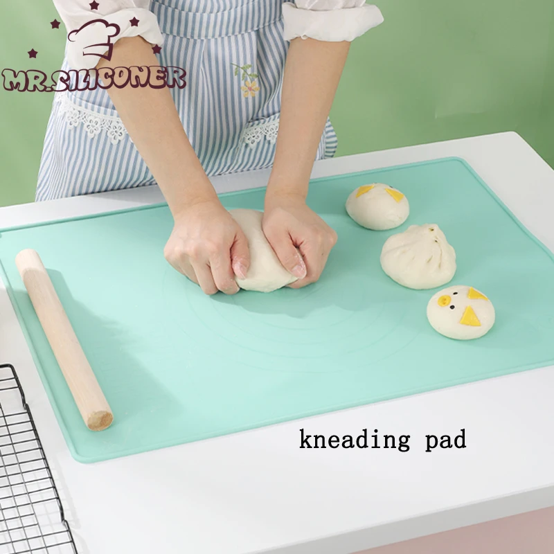 50x40cm Large Silicone Mat Non-stick Kneading Dough Pastry Rolling Mat  Baking Pads Kitchen Tools Pizza