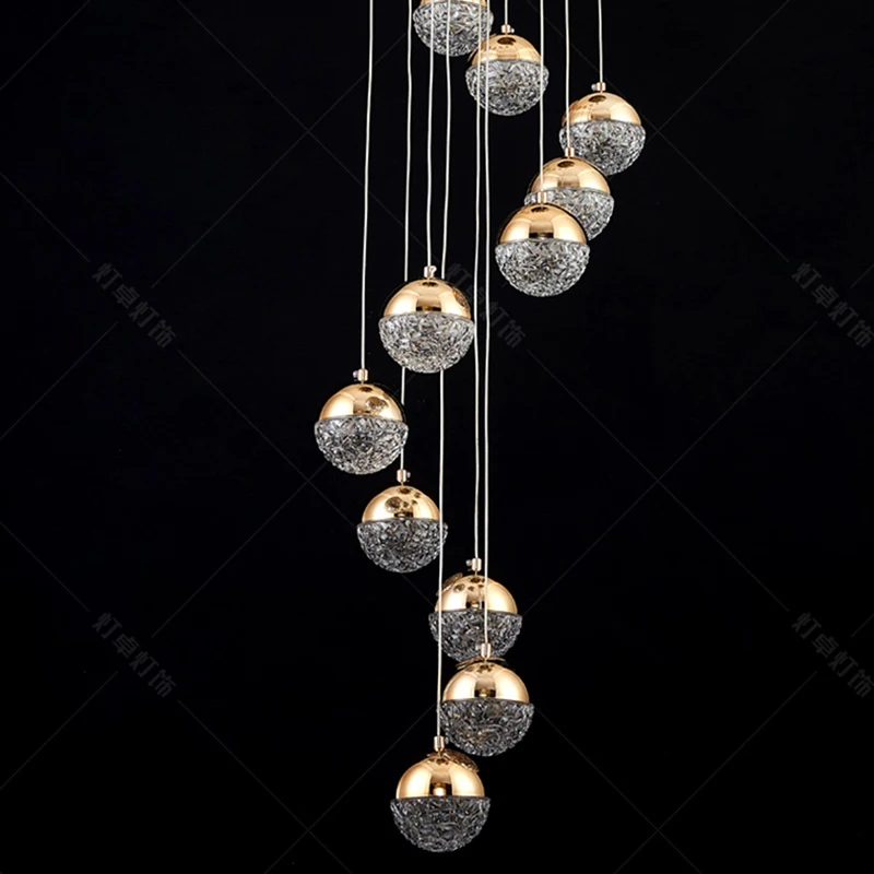 모던 홈 데코 LED 조명 펜던트 조명, 계단 샹들리에, 거실 걸이식 조명, 실내 조명