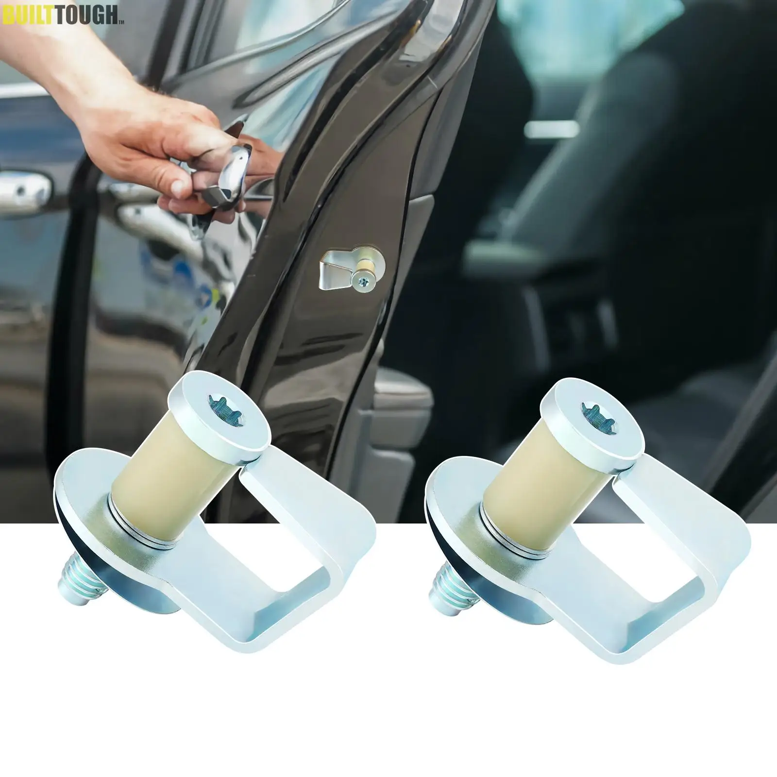 2 шт. дверной замок левый и правый E9AZ5422008A, Болтовой штифт для F150 F250 F350 F450, металлический пластиковый сменный совместимый антикоррозийный замок