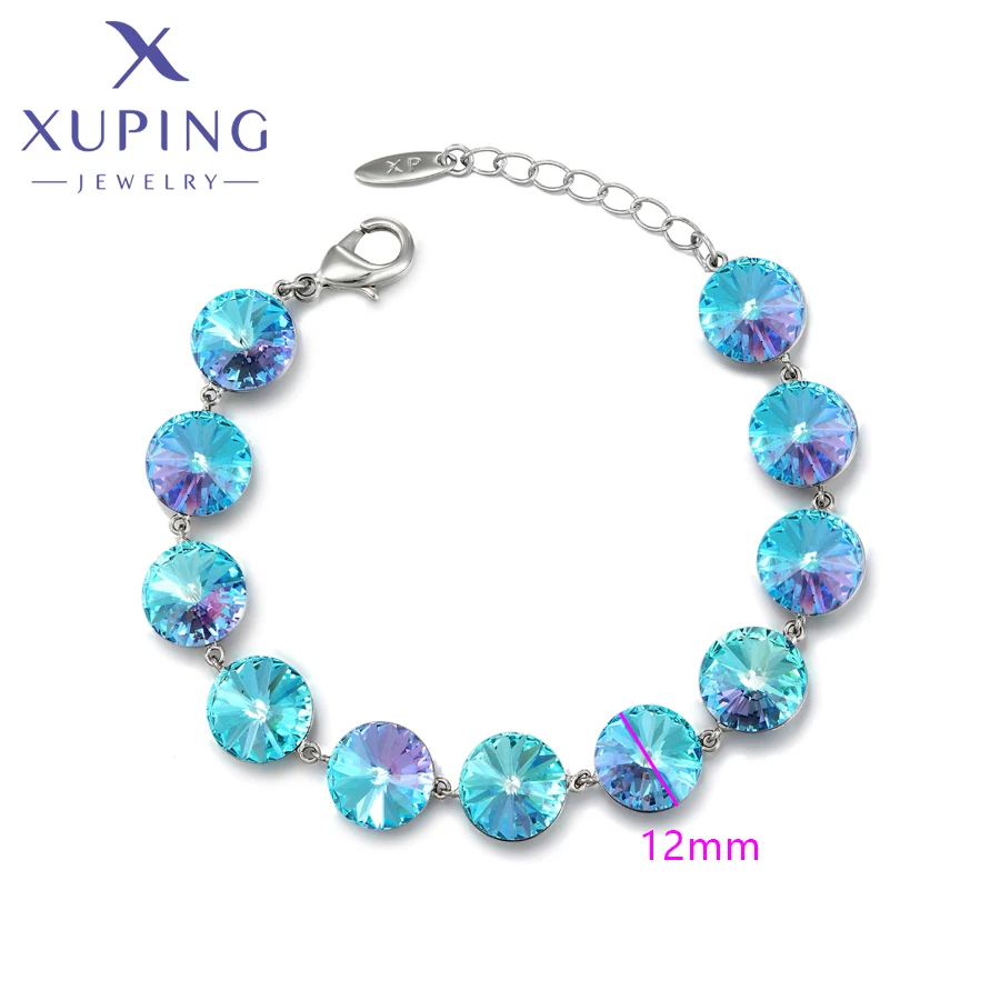 Xuping Jewelry New Arrival Luxury Gold Plated Crystal Bracelet for Women Gifts 810680893