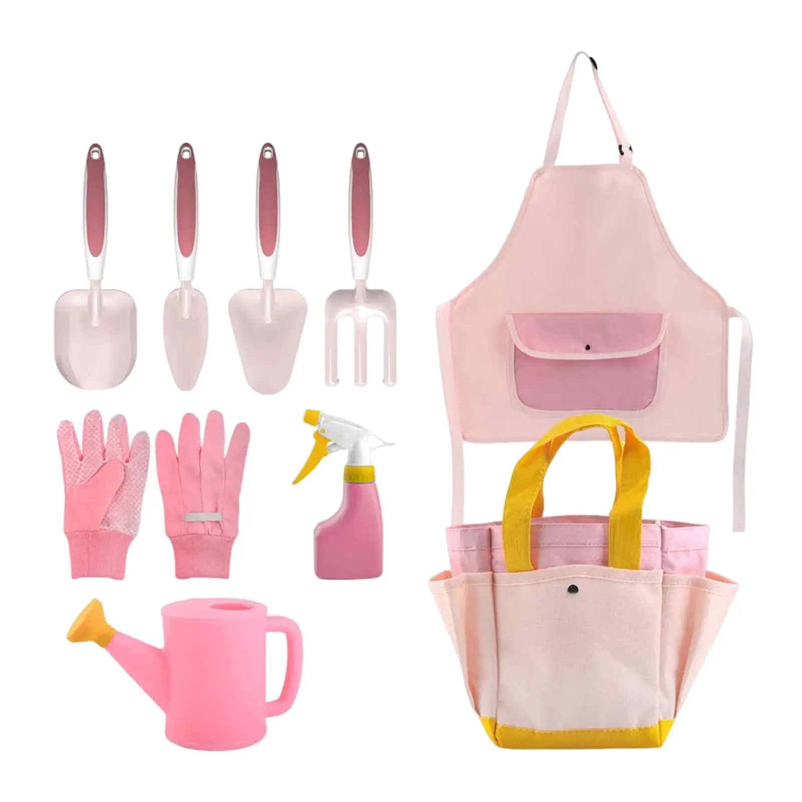 Little Girl Gardener Tool Set Teach Children About Gardening and Planting Holiday Gifts Practical Toys Rounded Edges Sturdy flower garden toy