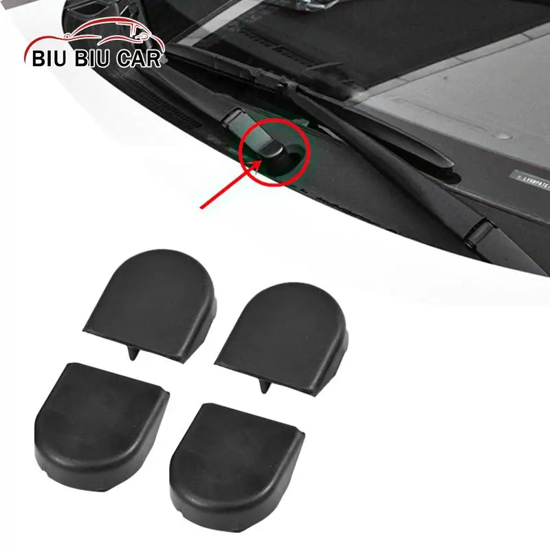 4Pcs Car Wiper Arm Cover Cap Head Nut Sostituzione Tergicristallo Arm Cover Caps Per Toyota Yaris Corolla Verso Auris Plastic 85292-0F010