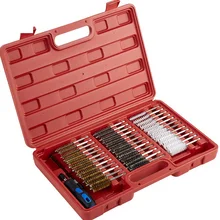 

38pcs Plastic Set Stainless Steel Wire Duct Brush Nylon Copper Wire Hex Rod Tool Cleaning Gun Brush Set