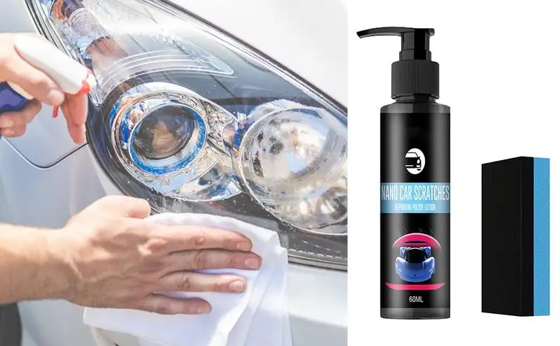 

Scratch Repair Kit 60ml Auto Scratch Repair High Protection Scratch Remover Liquid High Protection Car Polish Fluid with Sponge