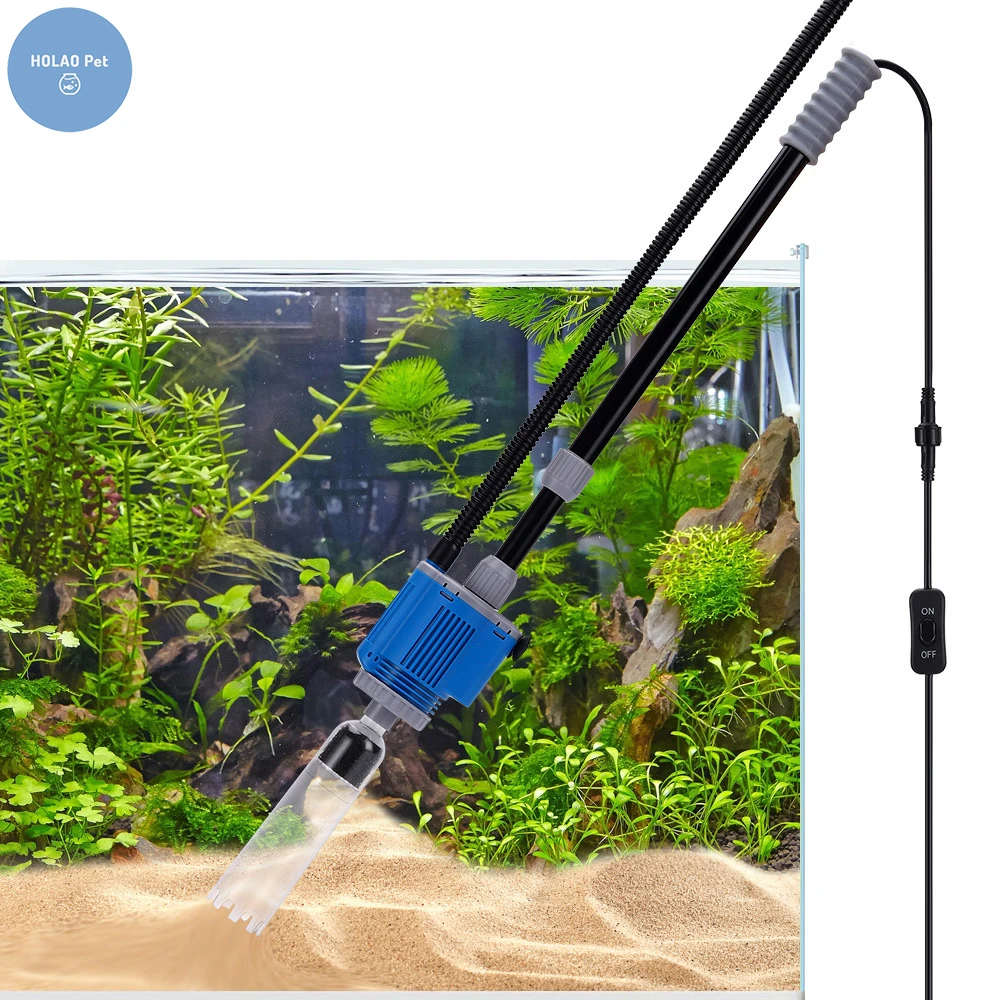 

EU Electric Fish Tank Vacuum Tube Aquarium Water Pump Cleaning Tool Sand Washing Fishbowl Terrarium Accessories Jellyfish Carp