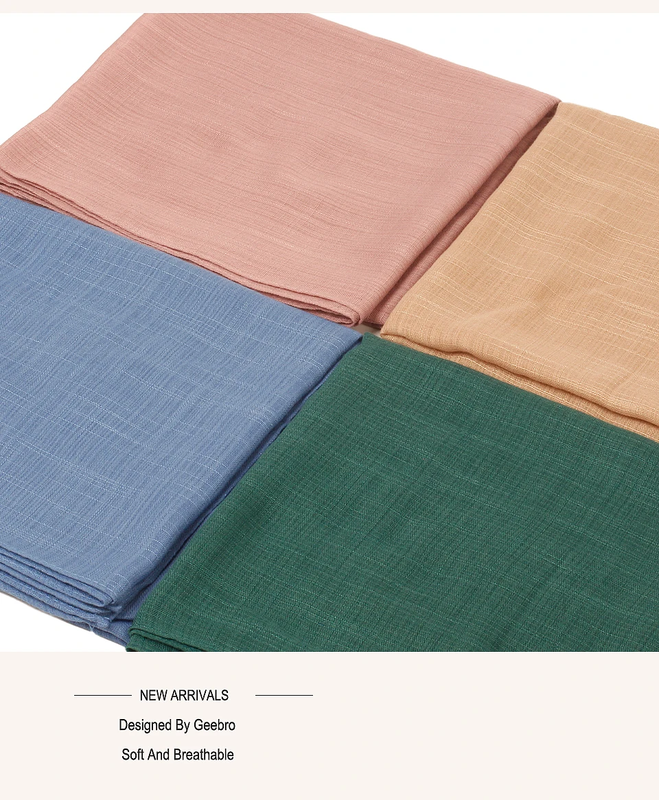 Sb1082e583e5842da9ca9bd1556cac5aeZ Geebro New Fashion Women Solid Color Scarf Headscarf Snood Neckerchief Female Foulard Padded Shawl Scarves Retro Head Neck Silk Mallzona