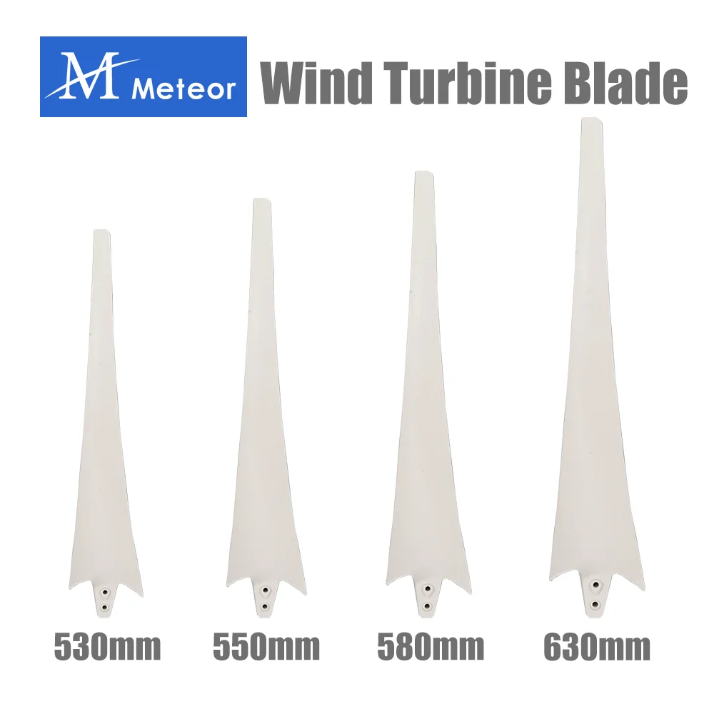 Nylon Blades 530 550 580 630mm for Wind Turbine Power Generator Hub And Hood Windmill Wind Power New Energy Home Appliance