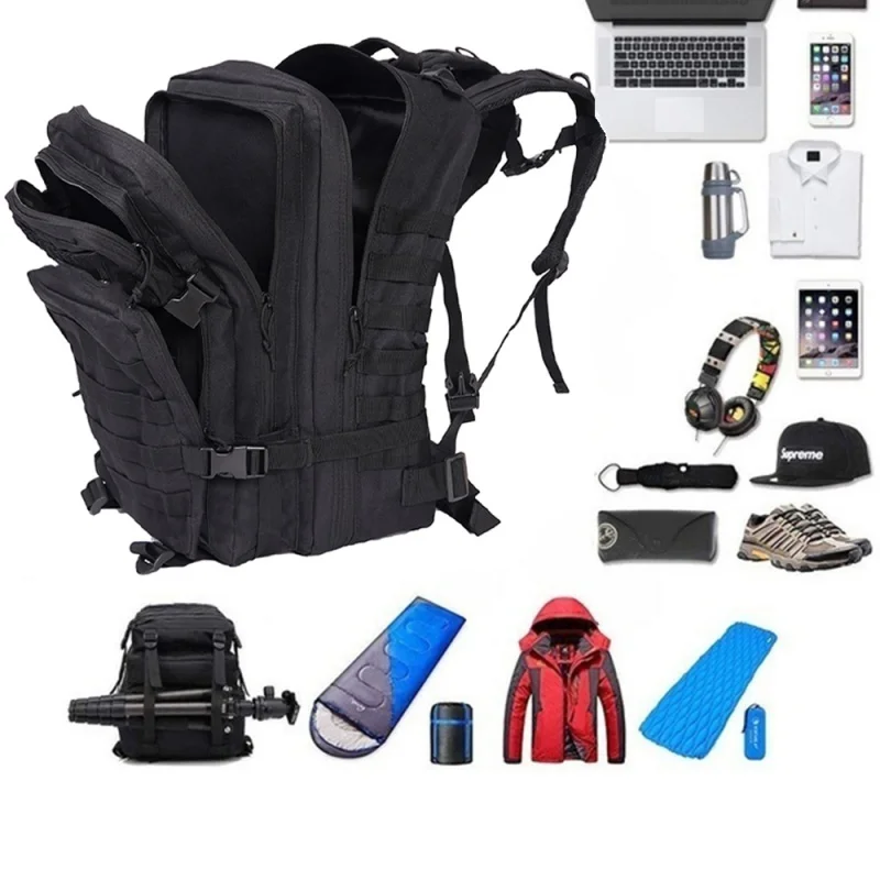 Plecak myśliwski plecaki sportowe taktyczne Camping turystyczny 50L 1000D nylonowy wodoodporny plecak trekkingowy
