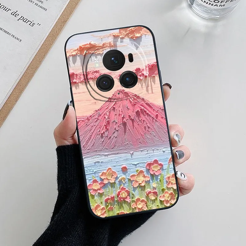 Lovely Cartoon Flower Slim Soft Silicone Phone Case Cover